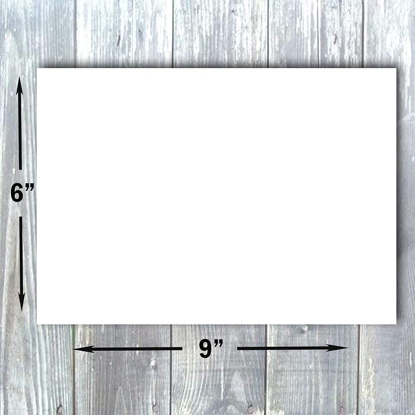 Hamilco Blank Index Cards 6" x 9" Card Stock 65lb Cover White Cardstock Paper - 100 Pack
