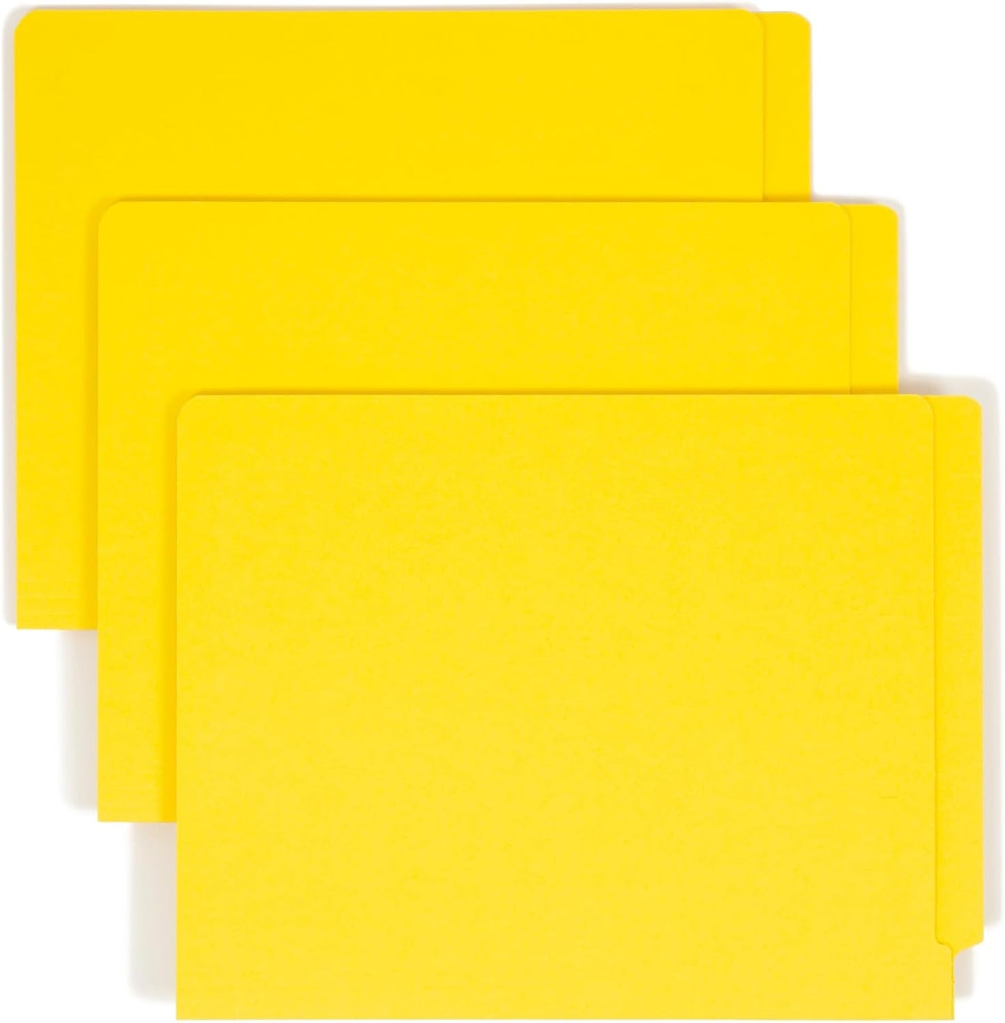 Smead Heavyweight End Tab Fastener File Folder, Shelf-Master® Reinforced Straight-Cut Tab, 2 Fasteners, Letter Size, Manila, 50 per Box (34215)
