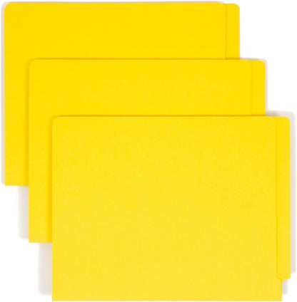 Smead Heavyweight End Tab Fastener File Folder, Shelf-Master® Reinforced Straight-Cut Tab, 2 Fasteners, Letter Size, Manila, 50 per Box (34215)