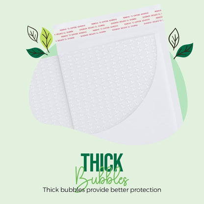 Fuxury Kraft Bubble Mailer 4x8” 50Pack Padded Envelopes Usable Size 4x7" Strong Adhesion Thick Bubble Envelopes Waterproof Cushioned Bubble Mailers Packaging for Small Business #000 Yellow