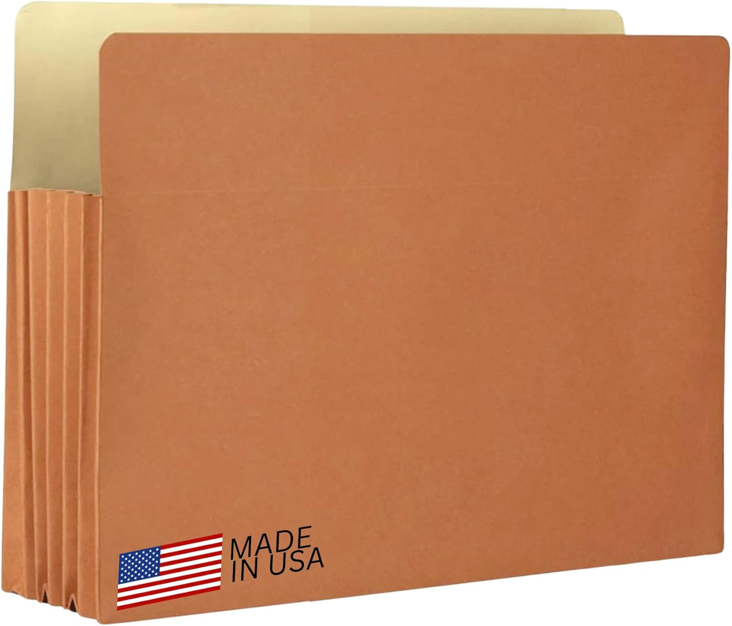 The File King Expanding Accordion File Folder | Letter Size | Box of 10 Redropes | 3.5” Expansion | Store and Organize Papers | Keep Records in One Place | Save Time Searching