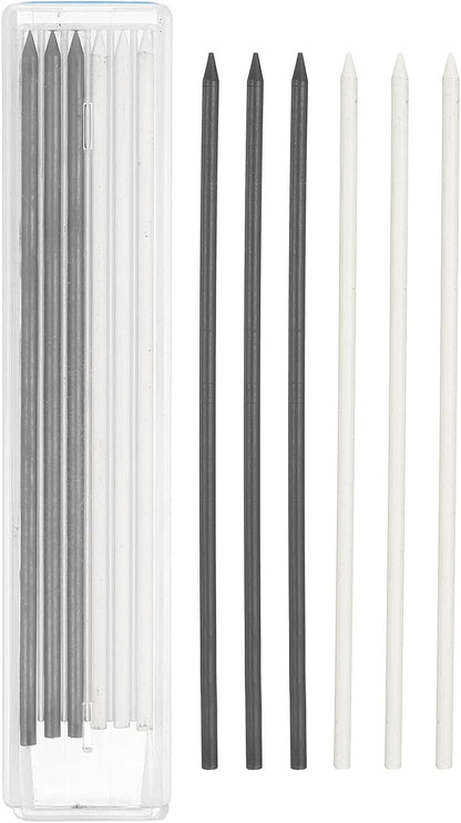 PATIKIL 12Pcs 2.8mm Carpenter Pencil Lead Refills, Solid Dry Pencil Refills Break Resistant Lead Refill for Mechanical Carpenter Construction Pencils Art Drafting, Multicolor