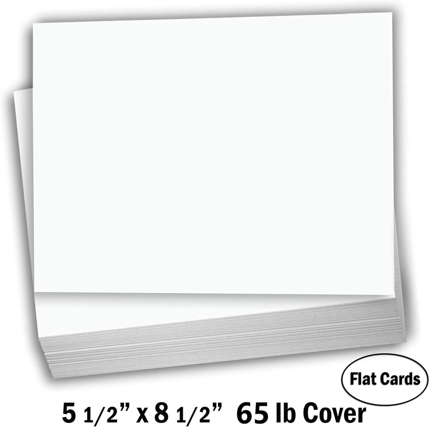 Hamilco Blank Index Cards 6" x 9" Card Stock 65lb Cover White Cardstock Paper - 100 Pack