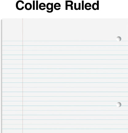 STAPLES 1‑Subject Spiral Notebook, 8” x 10.5”, College Ruled, 70 Sheets, Assorted Colors, 6‑Pack