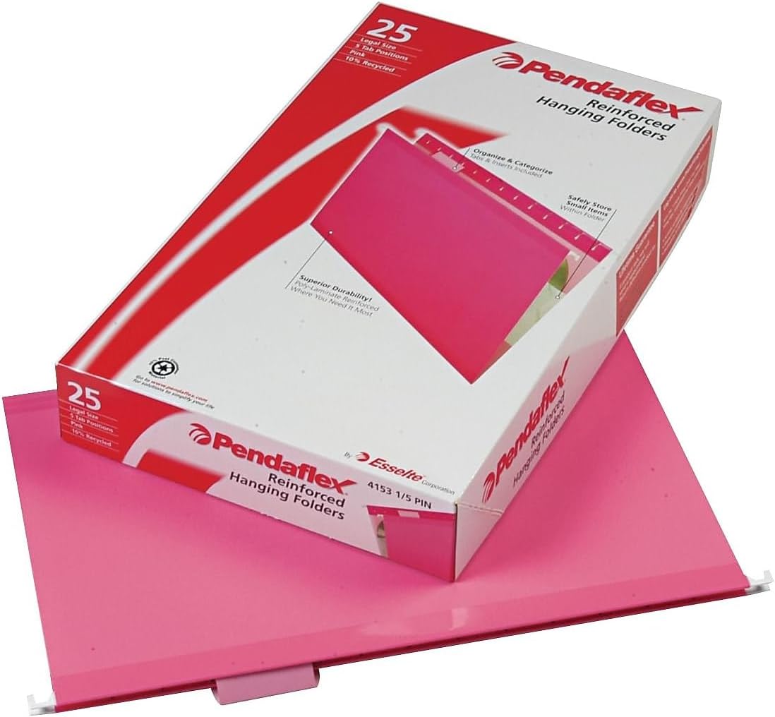 Pendaflex Hanging File Folders, Legal Size, Aqua (PFX415315AQU)