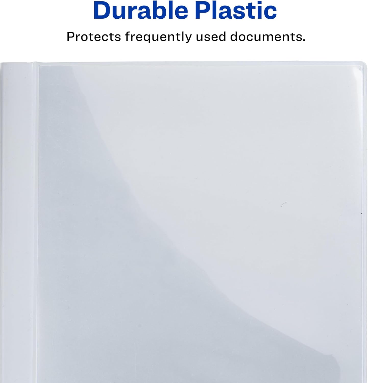 Avery Classic Presentation Book, Clear Front Window for Title Page, 12 Non-stick Pages, 1 White Book (47671)