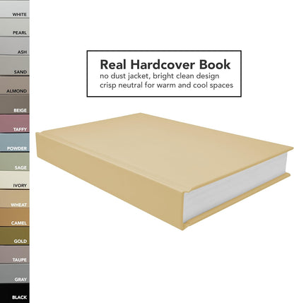 CovoBook™ Blank Hardcover | Premium Sketchbook Journal Guest Book | Photo Prop Home Decor (Black, Size 9)