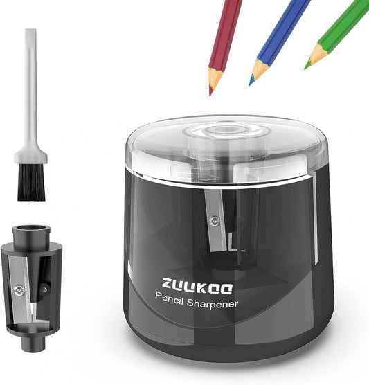 Electric Pencil Sharpeners, Battery Powered for Colored Pencils, High-Speed Operated Automatic & Manual Pencil Sharpener for Kids, Home School (blue1)