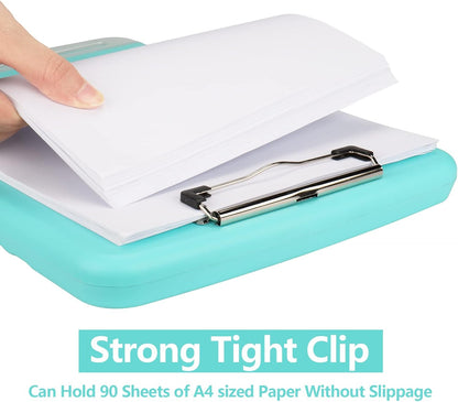 SFLHHDM Purple Clipboard, Clip Boards 8.5x11, Teacher Clipboards with Storage, Plastic Clipboard with Pen Holder, Clipboards Storage for Women Teachers Work, School & Office Supplies