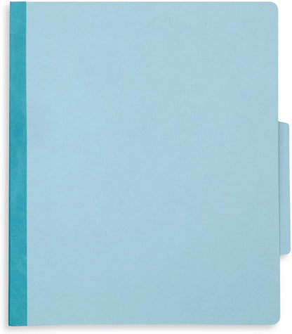 Blue Summit Supplies 30 Blue Classification Folders - 1 Divider - 2 Inch Tyvek Expansions - Durable 2 Prongs for Standard Medical Files, Law Client Files, Office Reports - Letter Size, Blue, 30 Pack