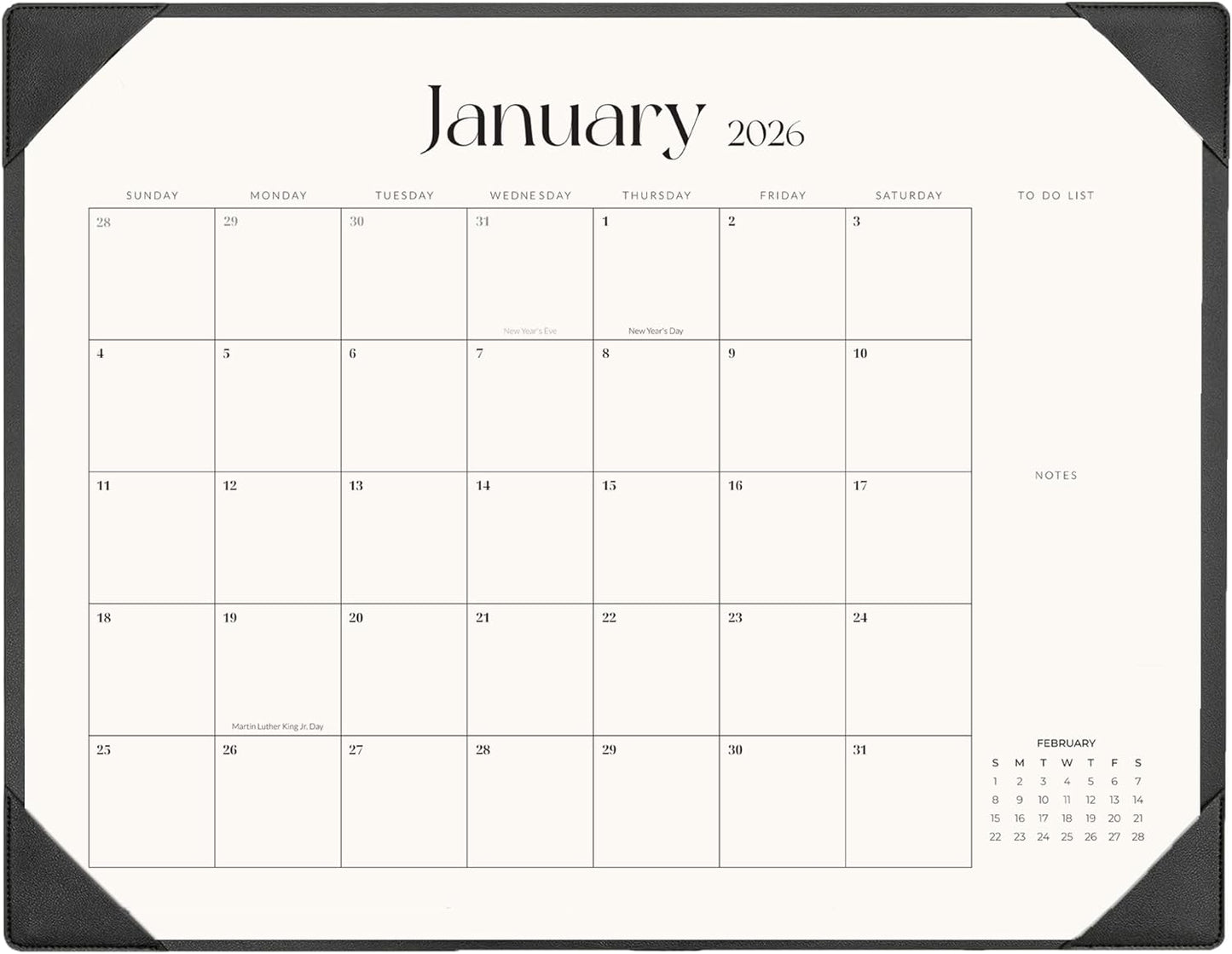 Desk Calendar 2026-2027 with Desk Mat – 22" x 17" Large Desk Pad Calendar Runs from January 2026 to June 2027, Office Supplies Desktop Monthly Calendar for Home & Office