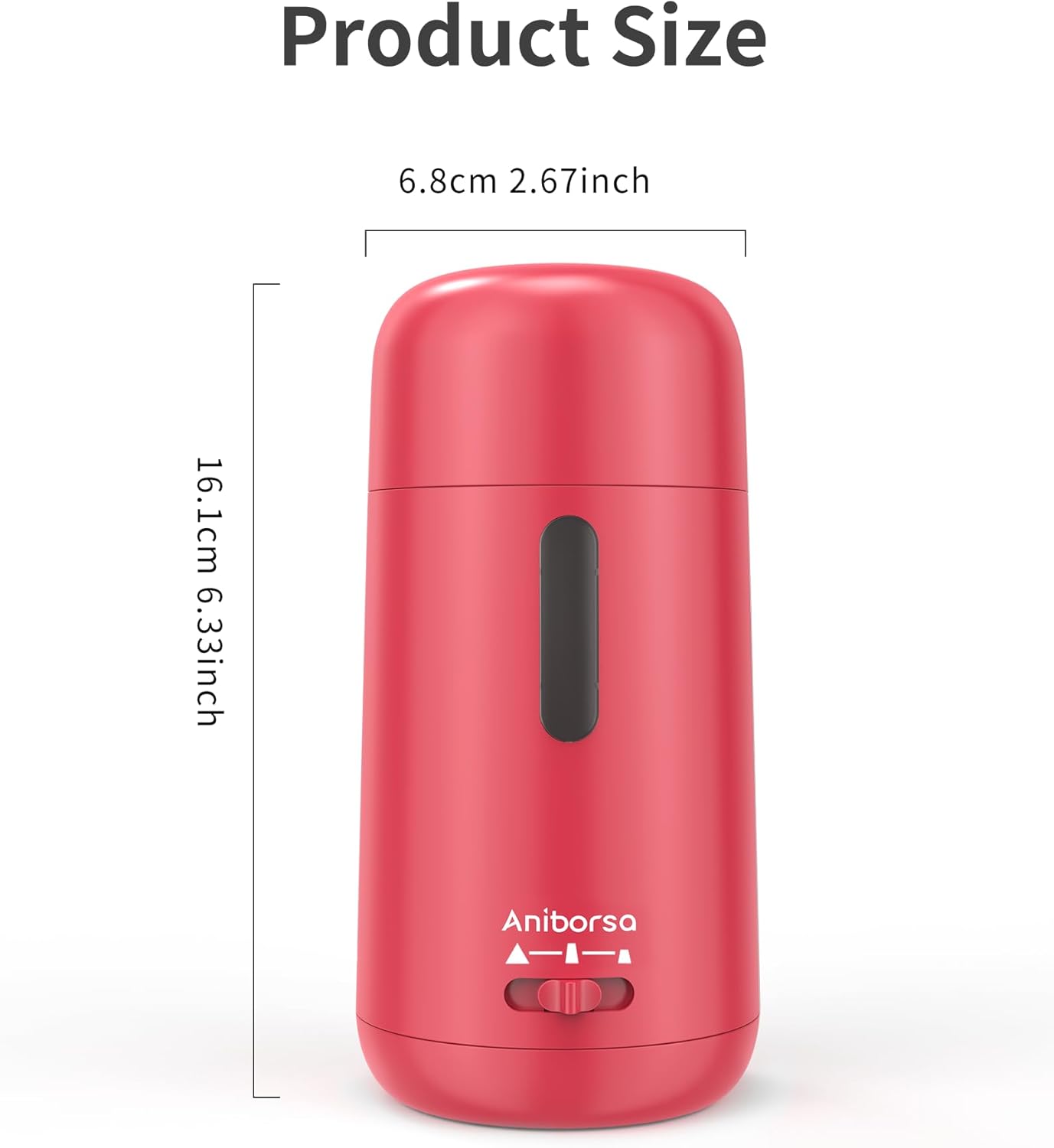 Automatic Electric Pencil Sharpener - Auto Feed, Auto Stop & Auto Eject, Rechargeable for Classroom, Home, School, Office, Black