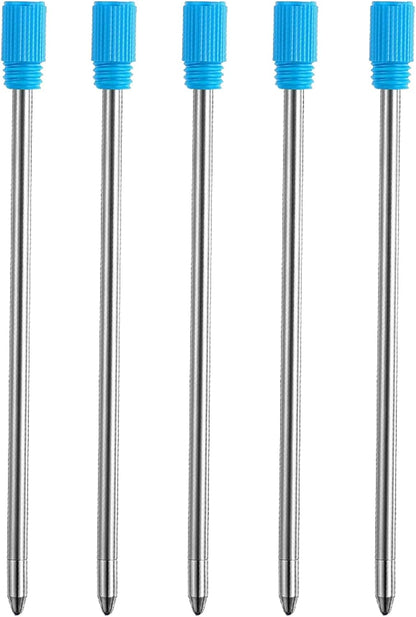 DUNBONG Ballpoint Metal D1 Refill for Multifunction Pen, Black pack of 5 pieces (Black)