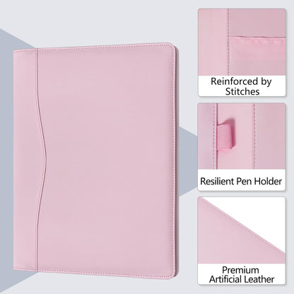 Padfolio Portfolio Organizer Legal Pad Holder Padfolio Folder Leather Portfolio Storage Clipboard Notepad with Cover for Letter Size A4 Writing Pad for Business and School Office
