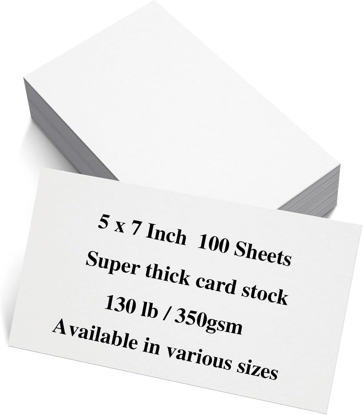 100 Sheets blank cardstock 2 x 3.5 In Heavy Weight business Card Stock 350gsm/130lb Learning Card, Note Card, Thank You Inserts, Gift Tags, Paper Crafts, Write, Draw, DIY (2X3.5 Inches)