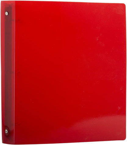 JAM PAPER Plastic 0.75 inch Binder - Clear 3 Ring Binder - Sold Individually