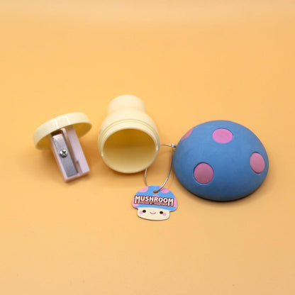 Limited Edition Mushroom Eraser and Pencil Sharpener (RED Cap W/Yellow DOTS)