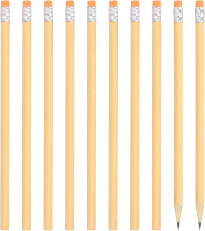 PATIKIL Round Pencils, 24 Pack HB Graphite Pencils with Eraser Wood Pencils Cute Pencil for Classroom Teacher Office Supplies, Pink
