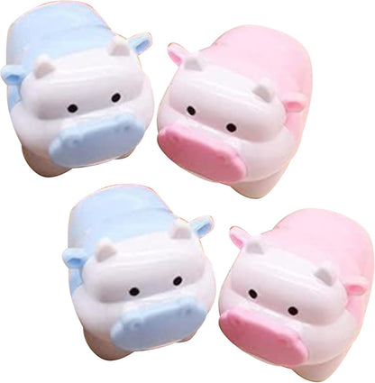 2 Pcs Cute Pig Cattle Design Sharpener Cow Ox Kawaii Pencils Sharpeners Girls Gifts Stationery Office Supplies Nice Design Deft Processed