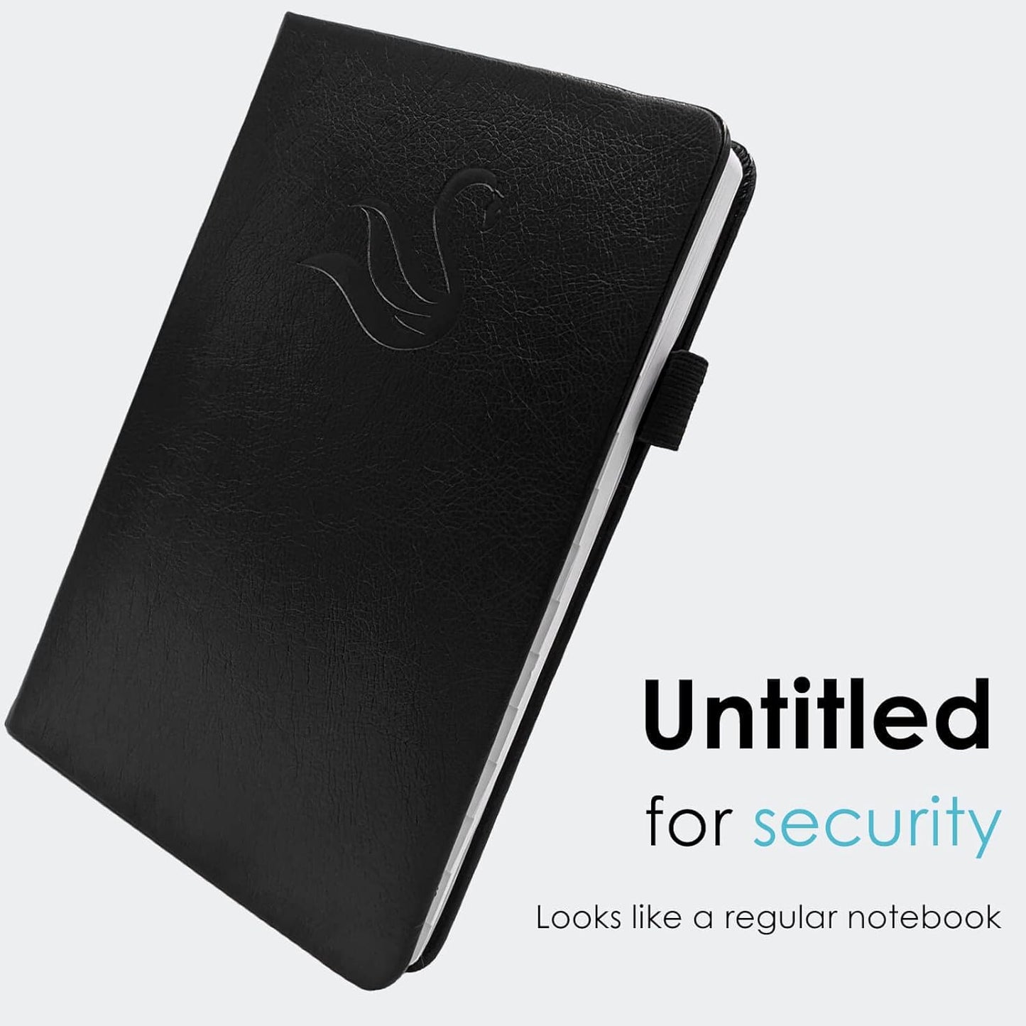 Elegant Password Book with Alphabetical Tabs - Hardcover Password Book for Internet Website Address Login - 5.2" x 7.6" Password Keeper and Organizer w/Notes Section & Back Pocket (Turquoise)
