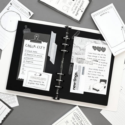 Monolike Memopad Memories design B SET - 4 Packs, 4 Different Designs, 100 Sheets Per Pad, Total 400 Sheets, Note pads, Writing pads, 3.15 x 4.17 Inches