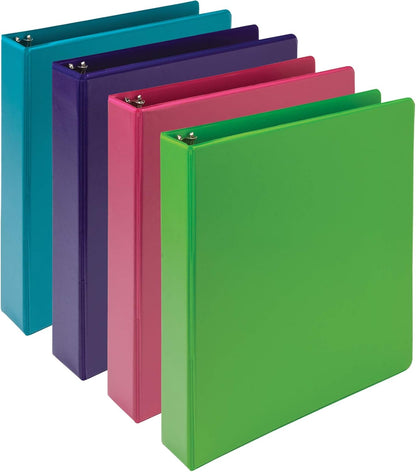 Samsill Plant-Based 2 Inch Durable Round Ring, View Binder, Eco-Friendly, USDA Certified Biobased, Single, Turquoise