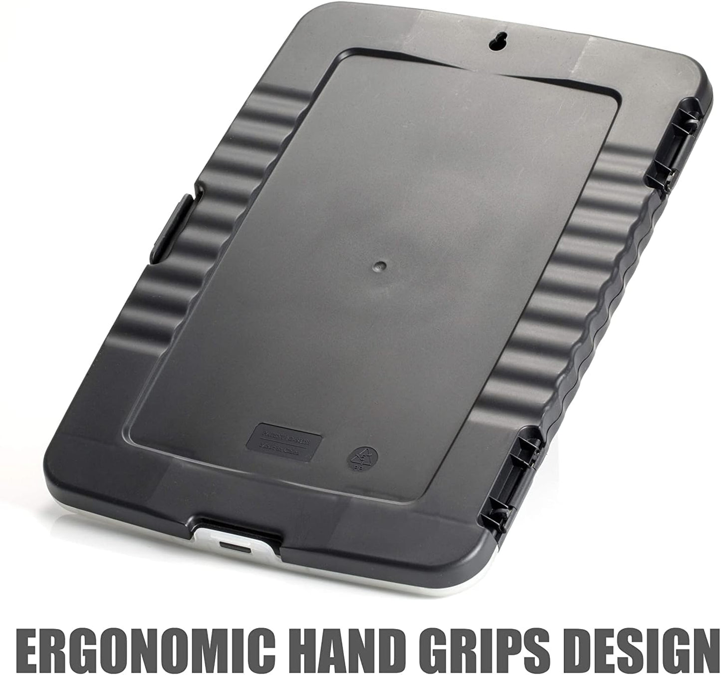 Officemate Slim Clipboard Storage Box, Charcoal (83303)