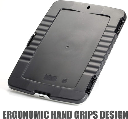 Officemate Slim Clipboard Storage Box, Charcoal (83303)