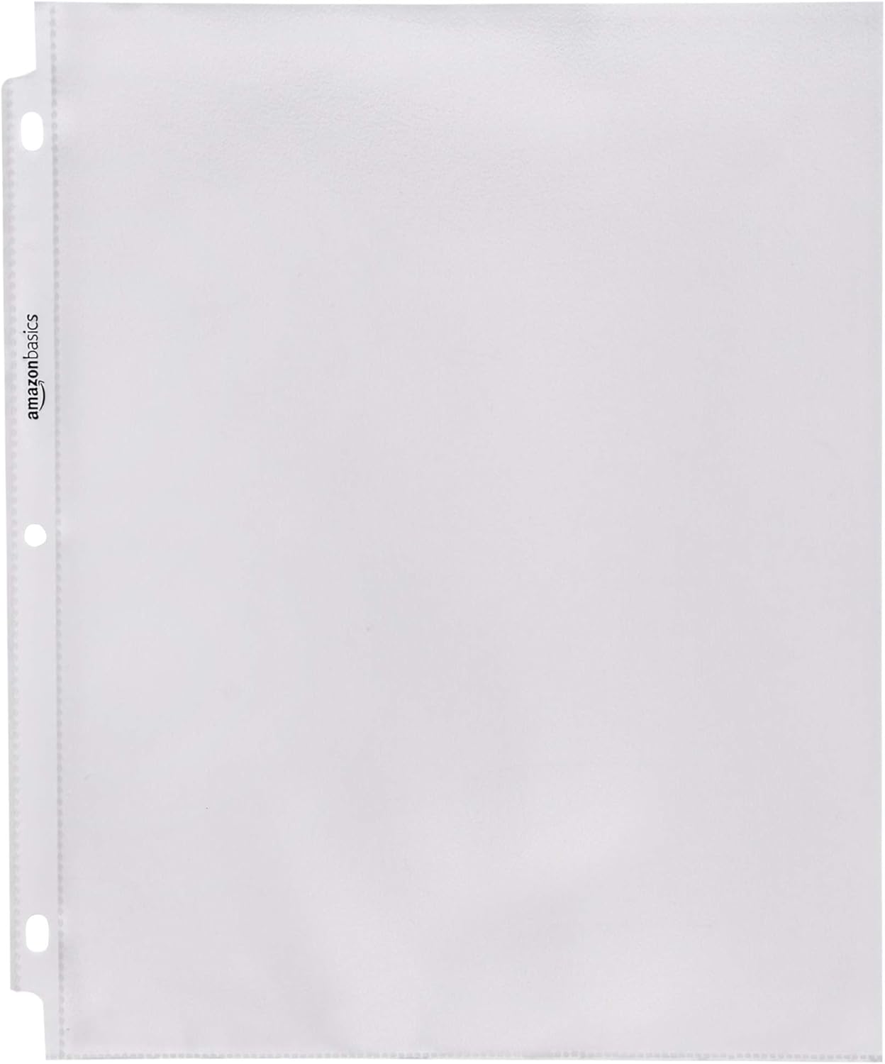 Amazon Basics Sheet Protectors for 3 Ring Binder, Heavyweight, Acid-Free, Clear Plastic Sleeves, Letter Size, 8.5 x 11 Inch, 100-Pack
