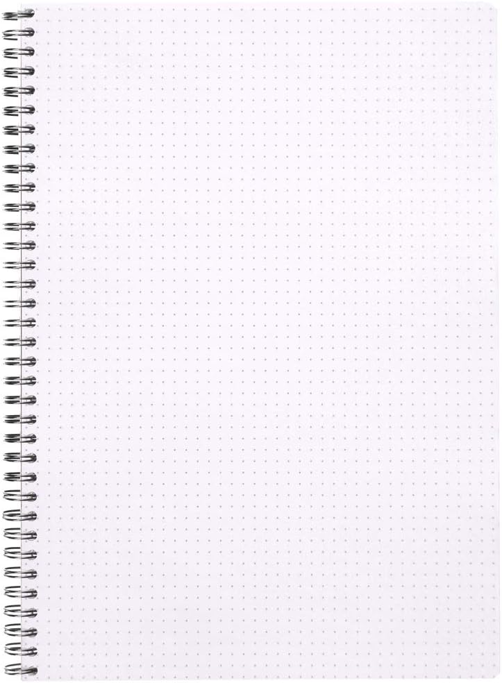 Rhodia 193101C - Spiral Notebook (Full Bound) White Notebook - A4+ - Ruled - 160 Detachable Pages - Clairefontaine Paper 80 g/m - Soft and Resistant Coated Card Cover - Classic