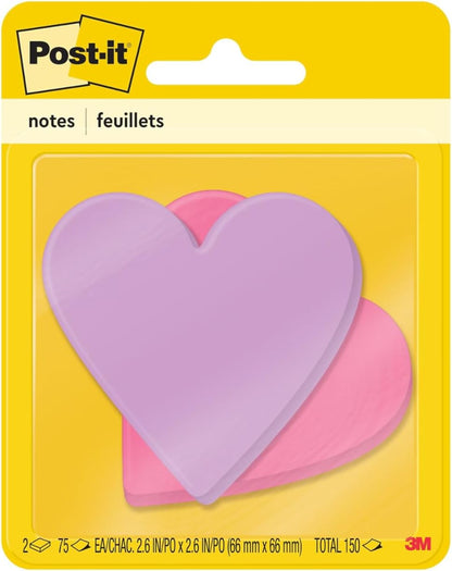 Post-it Notes, Daisy Shape, Assorted Colors, 2.6x2.6 in, 2 Pads, 75 Sheets/Pad (7350-DSY)