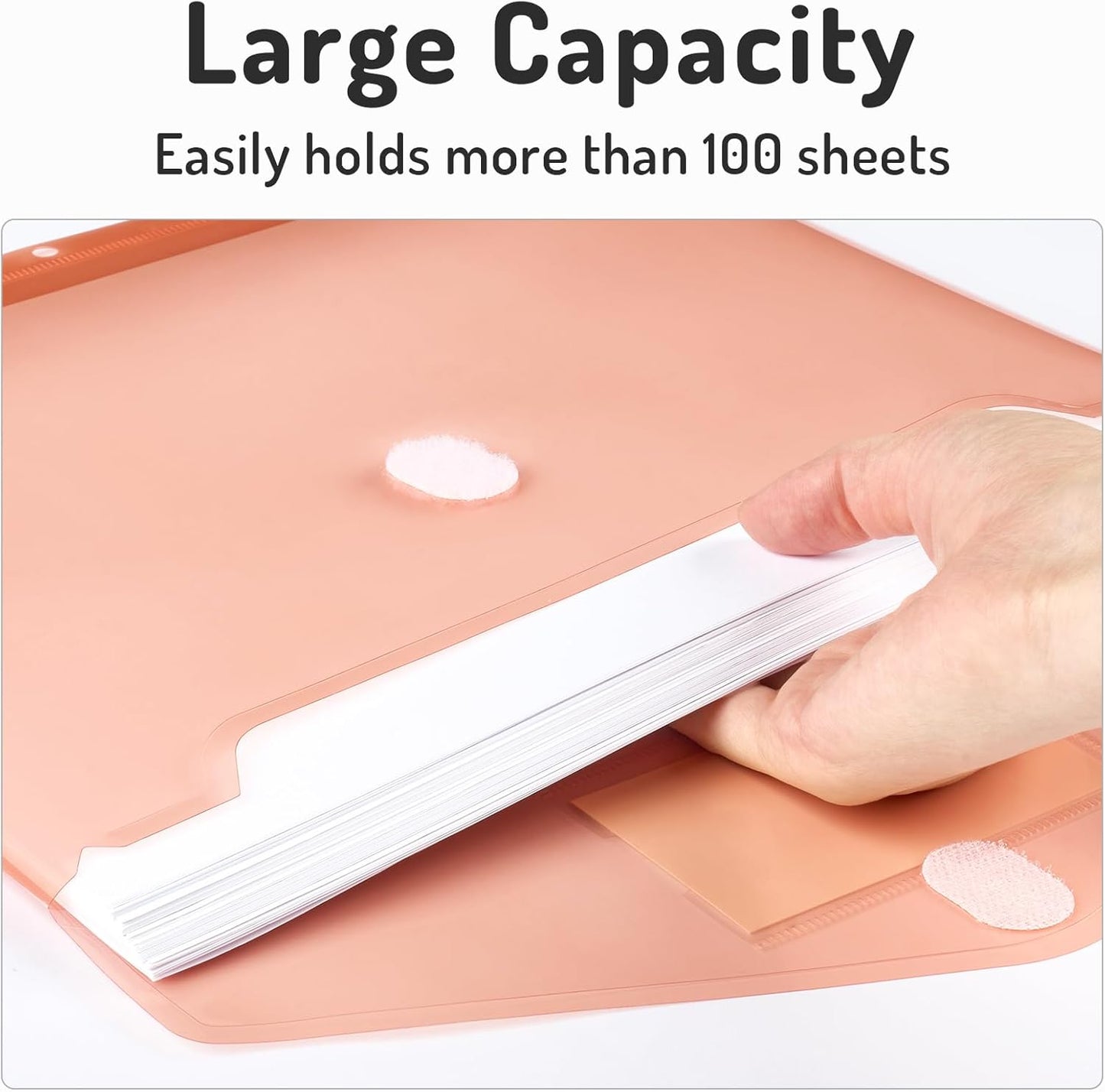 Forvencer Binder Pocket, 10 Pack Super Heavyweight Plastic Folders with Tight Closure, Binder Folders Side Loading, 3 Ring Binder Pocket, Binder Dividers with Pockets, Letter Size, Pastels Series