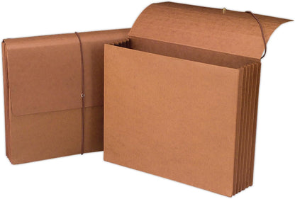 Smead Redrope Expanding File Wallet, Flap and Cord Closure, 5-1/4" Expansion, Legal Size, 10 per Box (71011)