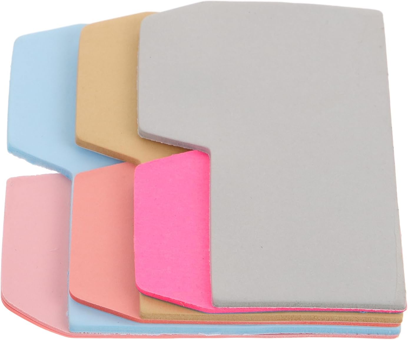 NUOBESTY 1 Pack of 90pcs 6-color Index Sticky Notes Adhesive Note Papers for School Office Home Take Noting and Mark Pages