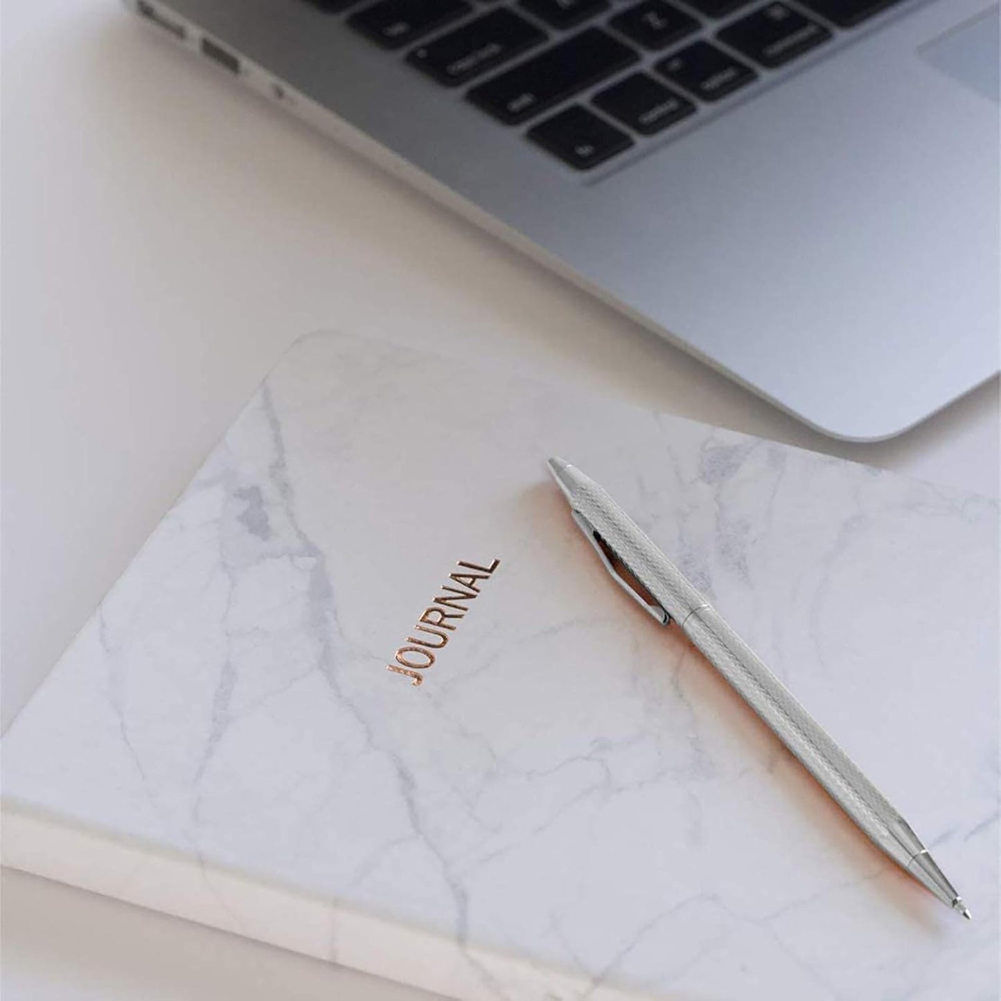 Cambond Slim Ballpoint Pens Bulk - Black Ink 1.0mm Medium Point Retractable Metal Pen for Police Uniform, Flight Attendant & Office, 10 Pack (Black Barrel)