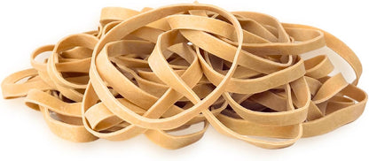 Alliance Rubber 26649 Advantage Rubber Bands Size #64, 1/4 lb Box Contains Approx. 80 Bands (3 1/2" x 1/4", Natural Crepe) Beige