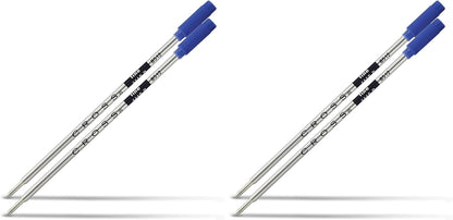 Cross Ballpoint Pen Refill - Blue - Fine - 2-Pack - Refill for Consistent Ink Flow - Quick-Drying &