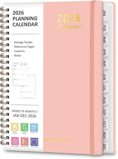 Planner 2026-2027, Weekly and Monthly Academic Year Calendar Planner, July 2026 - June 2027, Daily Agenda Book for Office School Supplies, A5(6.3'' x 8.5'')