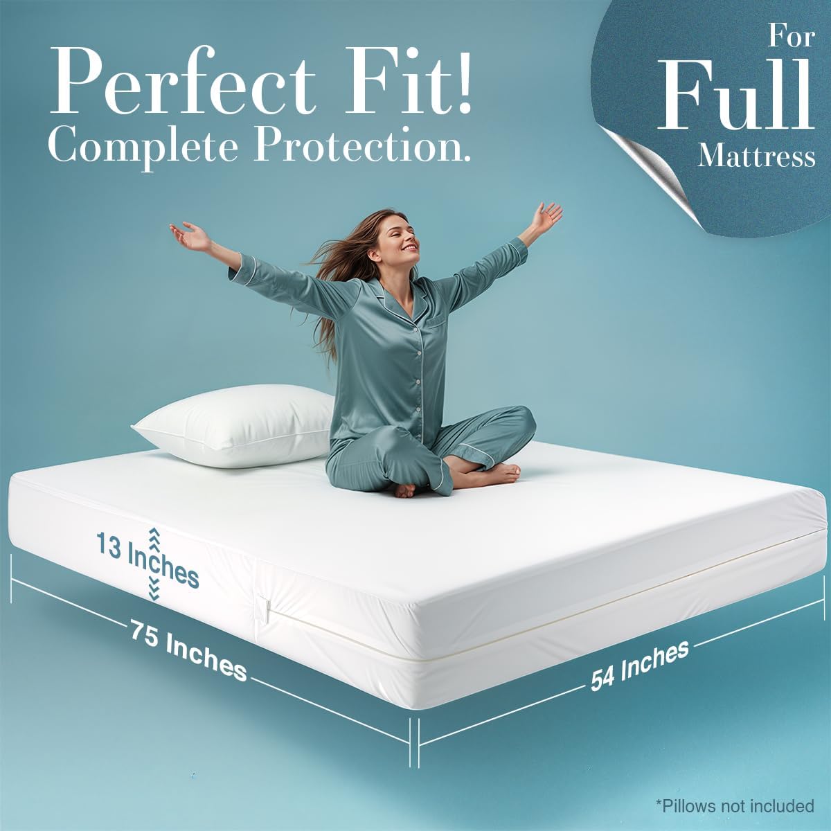 Utopia Bedding Mattress Protector Zippered California King Size, 100% Waterproof Bed Bug and Dust Mite Proof Mattress Encasement, Absorbent 6 Sided Mattress Cover