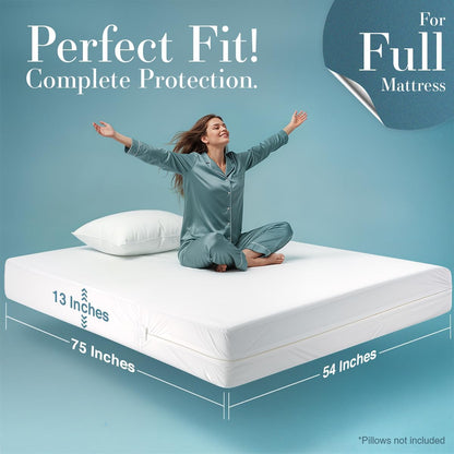 Utopia Bedding Mattress Protector Zippered California King Size, 100% Waterproof Bed Bug and Dust Mite Proof Mattress Encasement, Absorbent 6 Sided Mattress Cover