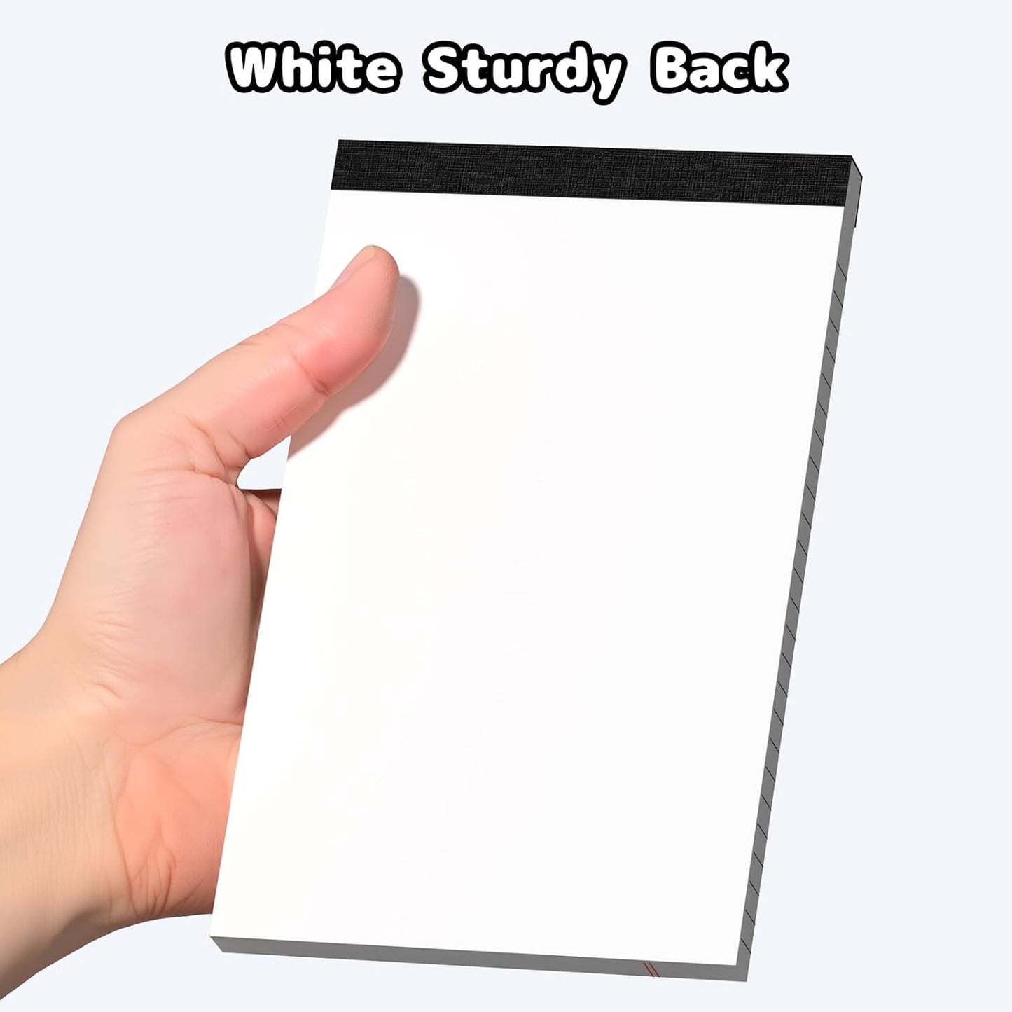 5x8 Legal Pads Writing Pad Note Pads, 8 Pack College Ruled Lined Paper Pad, White Perforated Notebook, Premium Notepads for School Office Home, 30 Sheets/Pack