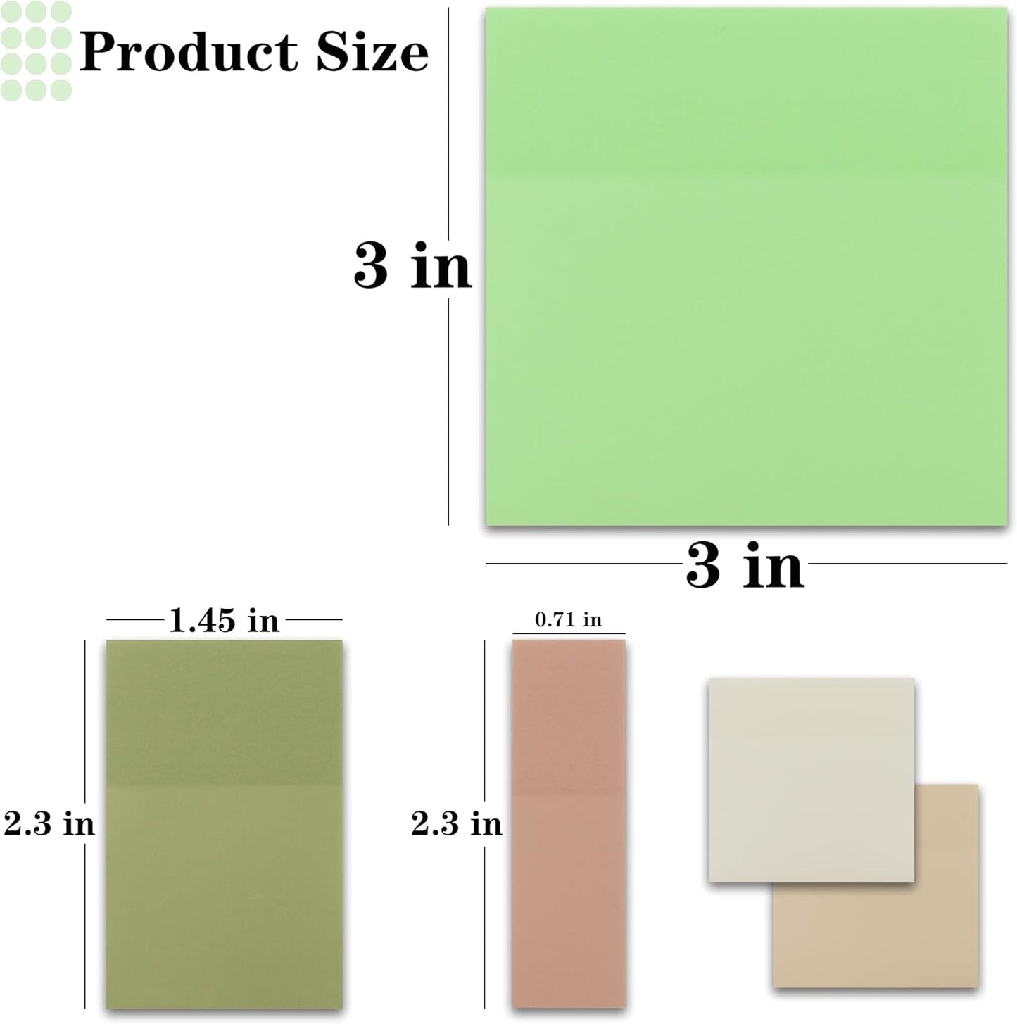 YOUDEFUL 1600pcs Translucent Sticky Note Tabs, Morandi Page Markers for Annotating Books,Repositionable Book Flags Tabs Strip with Binders, Clear Sticky Notes,Page Tabs,Index Tabs
