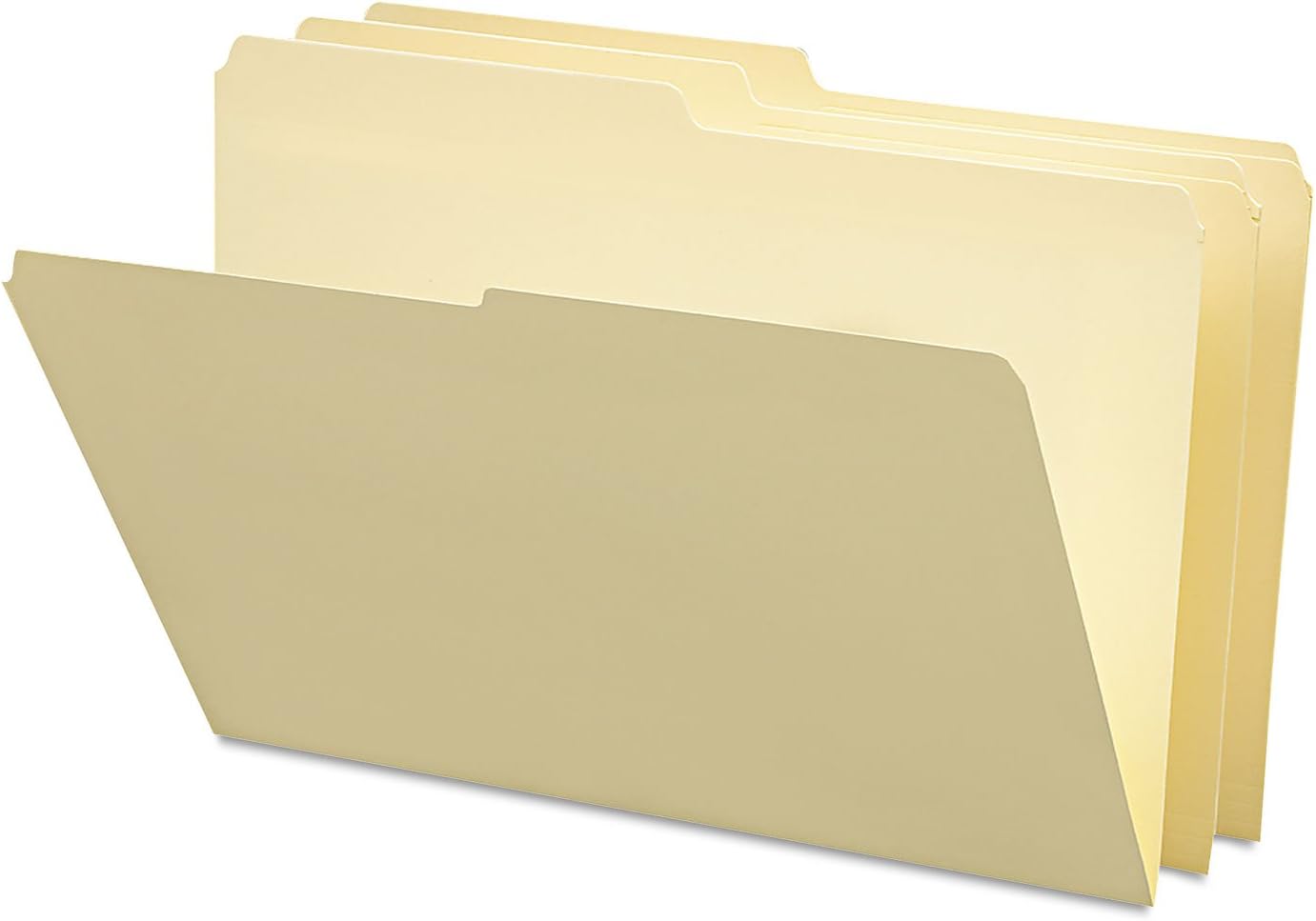 Smead File Folder, 1/3-Cut Tab, Assorted Positions, Legal Size, Manila, 100 per Box (15330)