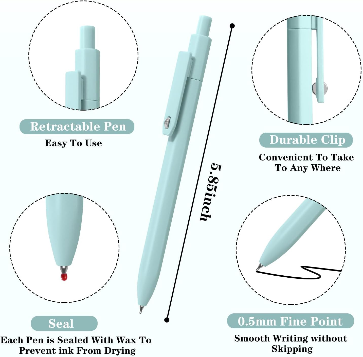 Piochoo Calligraphy Pens,8 Size Calligraphy Pens for Writing,Brush Pens Calligraphy Set for Beginners, Hand Lettering Pens