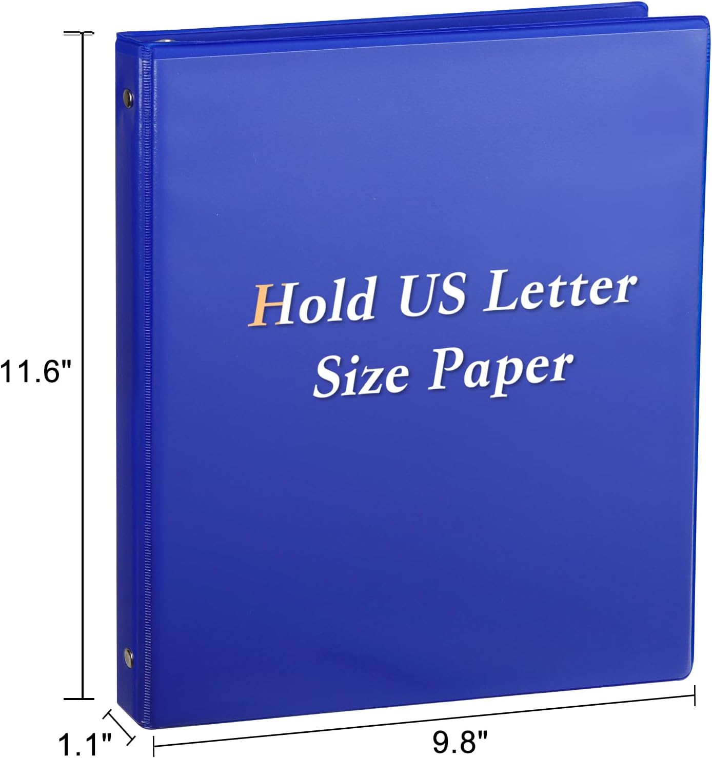 CIXILDTS 1-Inch Round Ring Binders, Standard 3 Ring Binder Fit Letter Size Paper, Presentation View Binders, 6 Packs, Assorted