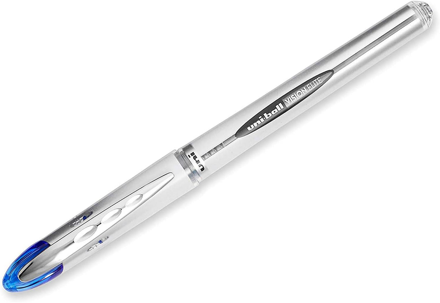 Uni-Ball Vision Elite Stick Rollerball Pen, 0.8mm, Bold Point, Blue Ink, 12-Count