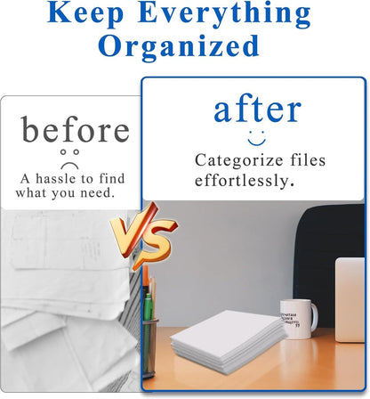 Zzrywuty 50 Packs Two Pocket File Folders with Business Card Slot,Textured Paper,Letter Size,Holds 100 Plus Sheets for School,Office,Business,Royal Blue