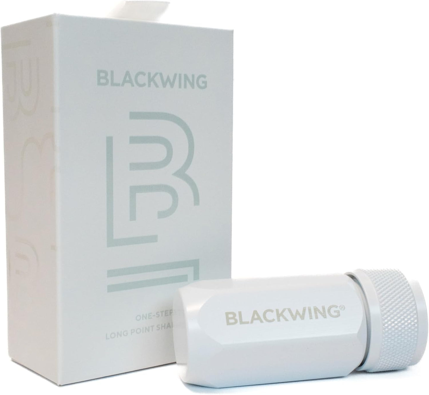 Blackwing One-Step Long Point Sharpener, German Steel Blade, Machined Aluminum, Compact Design, Black