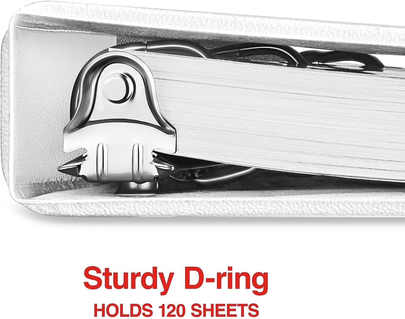 Staples Standard 2-Inch 3-Ring View Binder, Holds Up to 450 Sheets, Orange, Durable Binder for Office & School