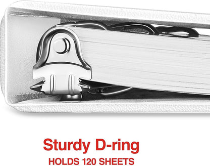 Staples Standard 2-Inch 3-Ring View Binder, Holds Up to 450 Sheets, Orange, Durable Binder for Office & School